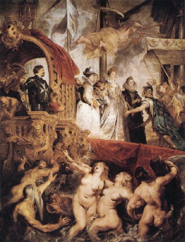 Peter Paul Rubens The Landing of Marie de'Medici at Marseilles Norge oil painting art